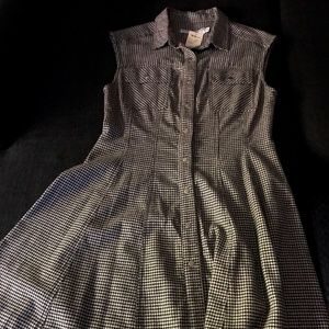 Opening Ceremony summer shirt dress  - Navy with checks NWT